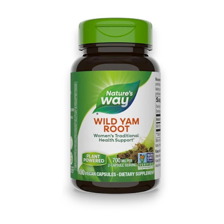 Nature's Way, Wild Yam Root, 700 mg , 100 Vegan Capsules (350 mg per Capsule)