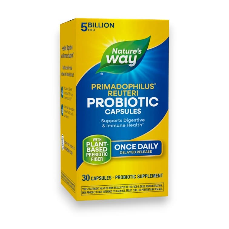 Nature's Way, Primadophilus® Reuteri Probiotic, 5 Billion CFU, 30 Capsules