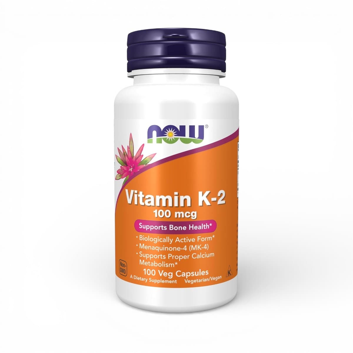 NOW Foods, Vitamin K-2, 100 mcg, 100 Veg Capsules