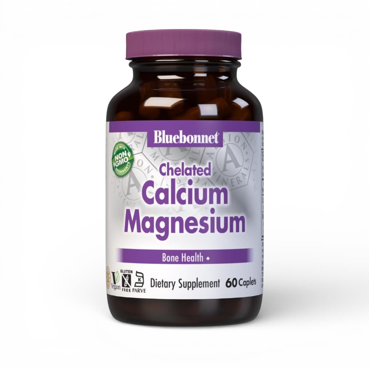Bluebonnet, Chelated Calcium Magnesium, 60 Caplets