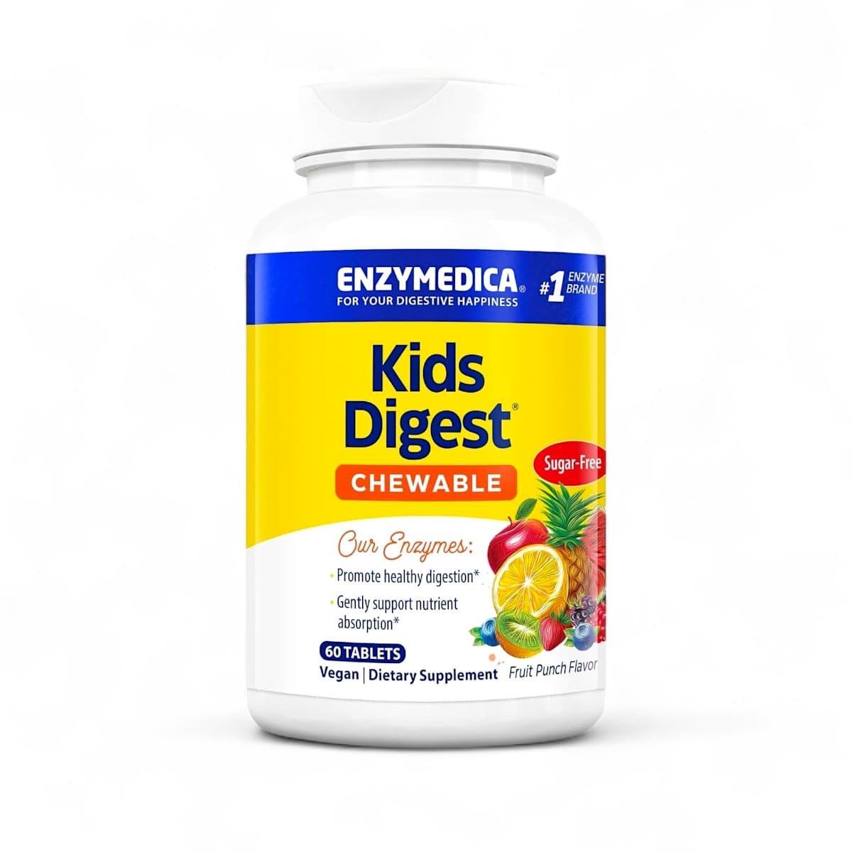 Enzymedica, Kids Digest, Fruit Punch, 60 Chewable Tablets