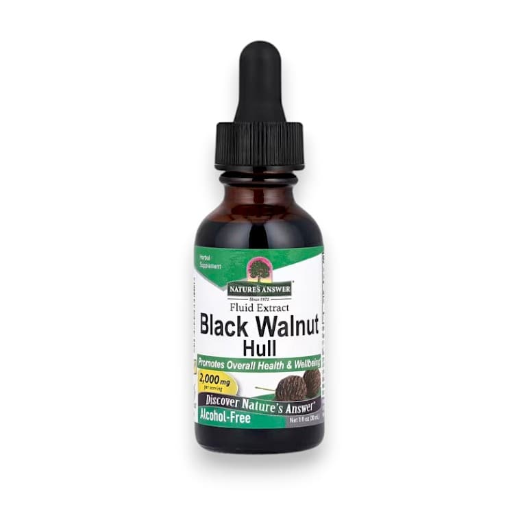Nature's Answer, Black Walnut Hull, Fluid Extract, Alcohol-Free, 2,000 mg, 1 fl oz (30 mL)