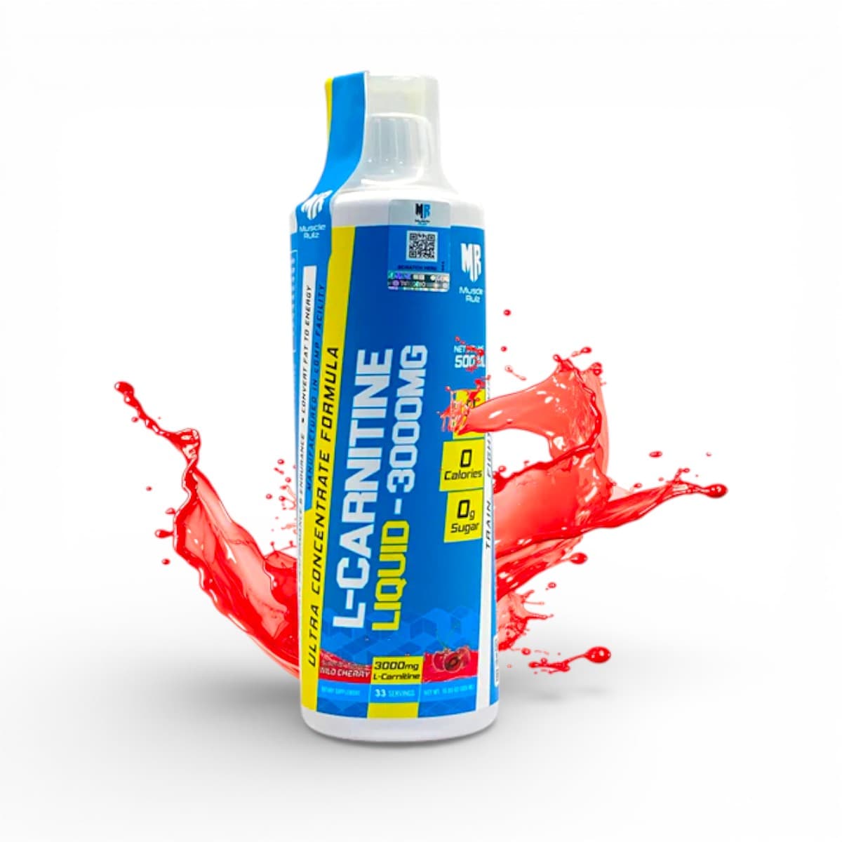 Muscle Rulz, L Carnitine 3000, Mixed Berry, 480 ml