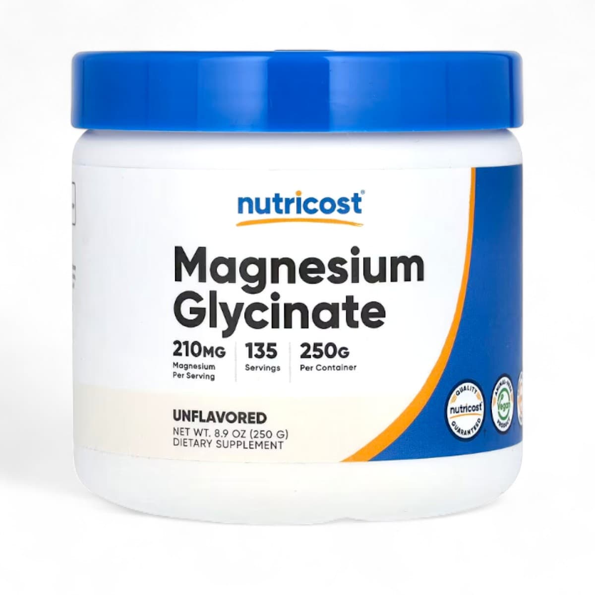 Nutricost, Magnesium Glycinate, Unflavored , 8.9 oz (250 g)