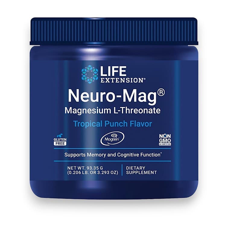 Life Extension, Neuro-Mag Magnesium L-Threonate, Tropical Punch , 3.293 oz (93.35 g)