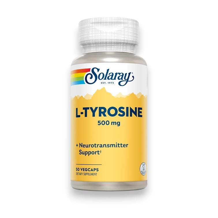 Solaray, L-Tyrosine, 500 mg, 50 VegCaps