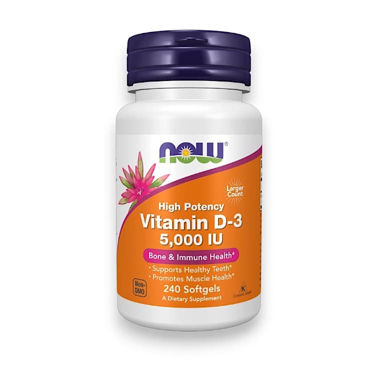 NOW Foods, Vitamin D-3, High Potency, 5,000 IU, 240 Softgels